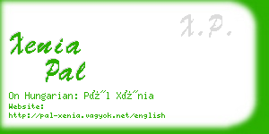 xenia pal business card